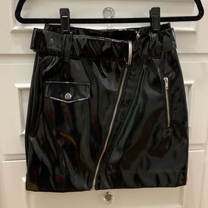H&M leather mini skirt